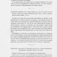 0793 - Page 774 - Revue de syphiligraphie étrangère. Syphilis héréditaire. Syphilis et Rachitisme, par Kassowitz (Wien. Med. Presse) / Endartérite spécifique des artères cérébrales chez une petite fille de 15 mois atteinte de syphilis héréditaire par Chiari. (Viener medicin. Wochenschrift 1881) / Suppuration articulaire et périarticulaire dans la syphilis héréditaire, par Heubner (Virchows Archiv.)