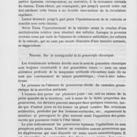 0046 - Page 42 - Revue générale. Congrès médical de Strasbourg (18 au 23 septembre 1885). Lesser : ueber Ringelhaare (Sur les cheveux moniliformes) / Neisser. Sur la contagiosité d e la gonorrhée chronique