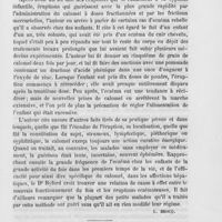 0059 - Page 55 - Revue de dermatologie. Ueber den gegenwartigen Stand der lehre von dem Resorptions vermögen der menschlichen Haut (De l'état actuel de nos connaissances sur le pouvoir absorbant de la peau humaine), par C. Kopp (Breslauer artzlichen Zeitschrift, 28 mars 1885) / Observations sur la cause et le traitement de l'eczéma des enfants, par le Dr Henry T. Byford, de Chicago (Journal of the American medical Association, 19 septembre 1885) / De l'emploi du jéquirity dans les maladies de la peau, par le Dr Shoemaker (The Lancet, 2 août 1884)