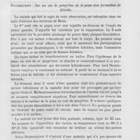 0099 - Page 95 - Revue générale. Congrès médical de Strasbourg (18 au 23 septembre 1885). Finger : Nature du chancre mou / Doutrelepont : Sur un cas de gangrène de la peau avec formation de kéloïde