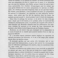 0104 - Page 100 - Revue générale. Congrès médical de Strasbourg (18 au 23 septembre 1885). Bockhart : Injections de sérum mercuriel