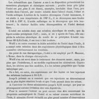 0123 - Page 119 - Revue générale. Congrès médical de Strasbourg (18 au 23 septembre 1885). Wolff : Sur une nouvelle préparation d'iode / Wolff : Proportion entre la syphilis et les maladies vénériennes à Strasbourg