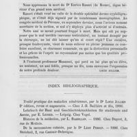 0136 - Page 132 - Nécrologie. Dr Enrico Rasori / Index bibliographique
