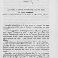 0511 - Page 505 - Travaux originaux. Cas d'une atrophie idiopathique de la peau par Alexis Pospelow
