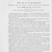 0016 - Page 12 - Recueil de faits. Note sur un cas de rougeole souvenue chez un enfant atteint d'urticaire pigmentée, par M. A. Morel-Lavallée