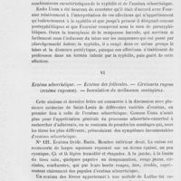 0082 - Page 78 - Varia. Leçon de Fournier. — Syphilide vasoneurotique annulaire. — Syphilis et eczéma séborrhéique. — Affections parasyphilitiques / Eczéma séborrhéique. — Eczéma des follicules. — Circinaria rugosa (Eczéma rugosum). — Inoculation du molluscum contagieux