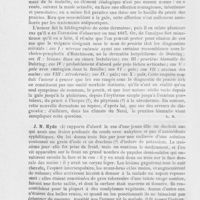 0598 - Page 586 - Revue de dermatologie. Toxidermies. William T. Corlett. — Etude clinique sur le prurit des prairies. (Journ. Of the american med. Association, 13 octobre 1888) / J. N. Hyde. — Lésions tuberculeuses produites par l'ingestion des préparations iodiques. (American dermatological Association, 1888)