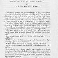 0625 - Page 613 - Travaux originaux. Note sur l'anatomie pathologique et la nature de la lésion élémentaire de l'affection désignée sous le nom de « prurigo de hebra », par M. Le professeur H. Leloir et A. Tavernier