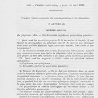 0898 - Page 886 - Congrès international de dermatologie et de syphiligraphie tenu à l'hôpital Saint-Louis, à Paris, en août 1889