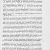 1003 - Page 991 - Compte rendu des thèses de vénéréologie et de syphiligrapihe soutenues à la faculté de médecine de Paris pendant l'année 1888-1889 par le Dr Henri Feulard. Dormand. — De la médication interne dans le traitement de l'orchite blennorrhagique et du traitement de cette affection par la teinture d'anémone pulsatille (26 décembre 1888) / Touchaleaume. — Etude sur le chancre syphilitique do la conjonctive (6 juin 1889) / Viguier. — Etude sur les chancres infectants extra-génitaux (27 décembre 1888) / Vialaneix. — Elude sur la fièvre syphilitique prodromique de la période secondaire (26 juillet 1889) / Chabasse. — Contribution à l'étude d'une variété des gommes syphilitiques sous-cutanées, dites gommes en nappe (10 juillet 1889)
