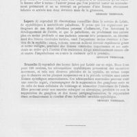 1010 - Page 998 - Thèses de dermatologie et de syphiligraphie soutenues à la faculte de médecine de Lille pendant l'année 1888-1889. Sanarne. — Syphilis et grossesse. Étude de la syphilis post-concoptionnelle (1888) / Lepers. — Syphilis et paludisme (1889) / Brunelle. — Des adénopathies syphilitiques anormales (1889)