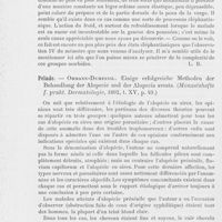 0512 - Page 508 - Revue des publications périodiques. Revue de dermatologie. œdème aigu circonscrit, angéio-neurotique. — Joseph Collins. Angeioneurotic oedema. (The American Journal of the medical sciences décembre 1892) / Pelade. — Ohmann-Dumesnil. Einige erfolgreiche Methoden der Behandlung der Alopecie und der Alopecia areata. (Monastshefte F. Prakt. Dermatologie, 1892)