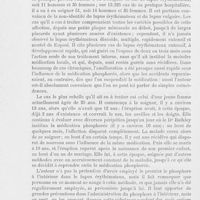 1002 - Page 990 - Revue des thèses de dermatologie. Lupus érythémateux. — L. Duncan Bulkley. The internal treatment of Lupus erythematosus with phosphorus. (The American Journal of the medical sciences, avril 1893)