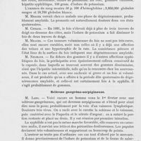 1323 - Page 1326 - Revue des sociétés savantes. Société viennoise de dermatologie. Séance du 19 avril 1893. Syphilis du foie / Sclérose gangréno-serpigineuse / Chancre de l'anus et rétention d'urine