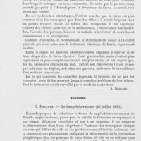 1337 - Page 1340 - Revue des thèses de dermatologie et de syphiligraphie (Suite). Montpellier, 1892-1893. P. Delassun. — De la teigne faveuse dans le département de l'Hérault et à la Clinique des enfants à l'Hôpital général de Montpellier / Toulouse. E. Escande. — De l'angéiokératome (26 juillet 1893)