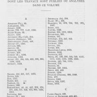 1344 - Page 1347 - Table alphabétique des auteurs dont les travaux sont publiés ou analysés dans ce volume