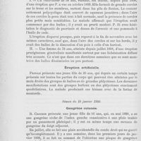 0196 - Page 192 - Revue des sociétés savantes. Dermatological society of London. Séance du 13 décembre 1899. Pityriasis pilaire / Dermatite herpétiforme / Éruption artificielle / Séance du 10 janvier 1900. Gangrène cutanée / Lupus vaccinal