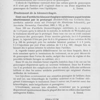 0212 - Page 208 - Revue des publications périodiques. Revue de vénéréologie. Bactériologie de la blennorrhagie. Pathogénie de l'epididymite blennorrhagique (Zur Pathogenese der gonorrhoischer Epididymitis), par P. Witte. Archiv f. Dermatologie u. Syphilis, 1899 / Traitement de la blennorrhagie. Cent cas d'uréthrite blennorrhagique antérieure aiguë traitée abortivement par le protargol (Hundert Fälle von Urethritis blennorrhoïca anterior acuta mit Protargol als Abortivum behandelt), par Ahlström. Dermatolog. Centralblatt, 1899