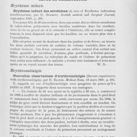 0595 - Page 585 - Revue des publications périodiques. Revue de dermatologie. Érythème induré. Érythème induré des scrofuleux (A case of Erythema induratum scrofulosorum), par D. Doughty. Scottish medical and Surgical Journal, septembre 1900 / Érythrométalgie. Nouvelles observations d'Érythrométalgie (Recent experiences with erythromelalgia), par H. Elsner. Medical News, 16 mars 1901