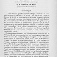 0717 - Page 705 - Travaux originaux. De l'ulcus rodens clinique et anatomie pathologique par W. Dubreuilh et B. Auché