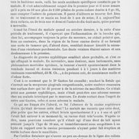 0147 - Page 139 - Société française de dermatologie et syphiligraphie. Séance du 4 février 1904. Inclusion dentaire simulant une gomme syphilitique du m axillaire par MM. Gastou et Chompret