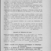 0147 - Page 135 - Analyses des principaux travaux reçus en septembre 1930. Première observation d’altérations des terminaisons nerveuses de la pulpe de l’index causées par la syphilis. Étude clinique et anatomo-pathologique, par Bartholomé Vignale et Juan Malet. Revue Sud-Américaine de Médecine et de Chirurgie, 1930 / L’amino-acidémie dans la lèpre, par Ernesto A. Molinelli et Pedro M. Re. Revue Sud-Américaine de Médecine et de Chirurgie, 1930 / Aortite syphilitique à aspect mitral, par L. Gallavardin et L. Gravier. Journal de Médecine de Lyon, 1930