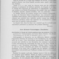 0325 - Page 314 - Analyses des principaux travaux reçus en octobre 1930. Deux cas de nodosités juxta-articulaires de Jeanselme d’origine syphilitique, par M. W. Komaroff. Roussky Vestnik Dermatologuii, 1930 / Contribution à l’étude de l’ulcère peptique dans les brûlures (Ueber Ulcus pepticum bei Verbrennungen), par Gustav Riehl (Vienne). Acta Dermato-Venereologica, 1930