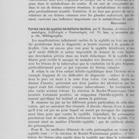 0613 - Page 604 - Analyses des principaux travaux reçus en janvier 1931. La thihémie dans les dermatoses, par G. Castellino. Archivio Italiano di Dermatologia, Sifilologia e Venereologia, 1930 / Forme rare de syphilis héréditaire tardive, par N. Bagnoli. Archivio di Dermatologia;Sifilologia e Venereologia, 1930 / Étude sur l’équilibre électrolytique dans quelques dermatoses du groupe du pemphigus, par G. Santojanni. Archivio Italiano di Dermatologia, sifilologia, e Venereologia, 1930
