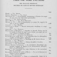 1346 - Page 1321 - Table par noms d'auteurs des travaux originaux recueils de faits et revues générales