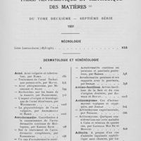1366 - Page 1341 - Table alphabétique et méthodique des matières du tome deuxième — Septième série 1931