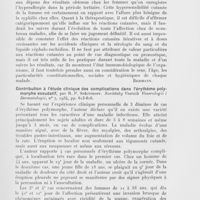 0691 - Page 681 - Analyses des principaux travaux reçus en mars 1935. Matériaux pour l'étude de la réactivité de la peau au cours de la syphilis, par H. M. Marcus, K. A. Moskwine et B. B. Heft. Sovietsky Vesnik Venerologii i Dermatologii, 1934 / Contribution à l'étude clinique des complications dans l'érythème polymorphe exsudatif, par R. P. Spéctoroff. Sovietsky Vestnik Venerologii i Dermatologii, 1934