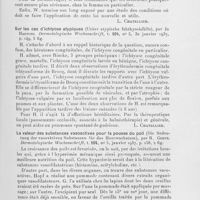 0411 - Page 411 - Analyses des principaux travaux reçus en janvier 1937. Les maladies vénériennes dans la loi sur l'état de santé propre au mariage (Die geschlechtskrankheitea im ehegesundheitsgesetz), par F. Werr. Dermatologische wochenschrift / Sur les cas d'ichtyose atypiques (Ueber atypische ichthyosisfälle), par Jo Hartung. Dermatologische wochenschrift / La valeur des substances vasoactives pour la pousse du poil (Die bedeutung der vasoaktiven substanzen für das haarwachstum), par R. Greve. Dermatologische wochenschrift