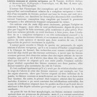 0595 - Page 593 - Analyses des principaux travaux reçus en mars 1937. Lésions osseuses et ulcères variqueux, par M. Tamponi. Archivio italiano di dermatologia, sifilografia e venereologia, 1937