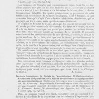 0890 - Page 886 - Analyses des principaux travaux reçus en juillet 1937. Contribution à la connaissance des tumeurs de spiegler (Cylindromes), avec quelques remarques concernant l'épithélioma adénoïde kystique (Beilrag zur keuntnis der spieglerschen tumoren (Cylindrorne) nebst einigen bemerkungen zum epithelioma adenoIdes cysticum), par H. Schuermann et K. Weber. Archiv für dermatologie und syphilis, 1937 / Examens biologiques de dérivés de l'arsénobenzol. IIe communication. Recherches comparatives sur la faculté sensibilisante de quelques dérivés arsénobenzoliques (Biologische prüfungen von arsenobenzolderivaten. IIe mitteilung. Vergleichende untersuchungen über die sensibili-sierungsfahigkeit einzelner arsenobenzolderivate), par B. Streitmann et A. Wiedmann. Archiv für dermatologie und syphilis, 1937