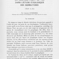 1036 - Page 1025 - Travaux originaux. Un nouveau point de vue dans l'étude étiologique des dermatoses (Suite et fin) par Adolpho Lindenberg