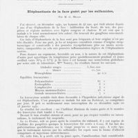 0108 - Page 106 - Société française de dermatologie et de syphiligraphie. Séance du 8 janvier 1942. Prurit ano-vulvaire. Gruérison par l'extirpation d'un fibrome utérin et d'un fibrome kystique de l'ovaire, par M. G. Milian / Eléphantiasis de la face guéri par les sulfamides, par M. G. Milian