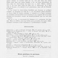 0123 - Page 121 - Société française de dermatologie et de syphiligraphie. Séance du 8 janvier 1942. L'érythème palmo-plantaire héréditaire (Description. Etude génétique), par M. A. Touraine / Etude génétique du psoriasis, par M. A. Touraine