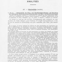 0315 - Page 313 - Analyses. Généralités (Traités). P. Mulzer. — Kompendium der Haut- Und Geschlechtskrankheiten (Mit Einschuss der wichtigsten nichtvenerischen Erkrankungen der Harn- Und Geschlechtsorgane) par Abrégé des maladies cutanées et vénériennes (Y compris les plus importantes affections non vénériennes des organes génito-urinaires), 2e édition complètement revue et augmentée, F. Enke, Stuttgart