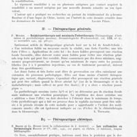 0318 - Page 316 - Analyses. Méthodes de diagnostic biologique. L. Marceron. — La dermite retardée de sensibilisation. Archives hospitalières / Thérapeutique générale. P. Mulzer. — Reizkörpertherapie und maximale Fiebertherapie (Thérapeutique d'irritation et pyrétothérapie maxima). Dermatologische Wochenschrift / Thérapeutique chimique. E. Bertin et Cl. Huriez (Avec la collaboration de J. Aupetit). — Les sulfamides en Dermatologie. Masson et Cie