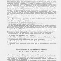 0506 - Page 504 - Société française de dermatologie et de syphiligraphie. Séance du 10 décembre 1942. Présentation de malades. Oscillation entre le lupus érythémateux, le lichen plan et la poïkilodermie, par Mm. H. Gougerot et Civatte / Sensibilisation à une sulfamide chlorée, par Mm. F. Coste, L. Marceron et J. Boyer