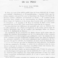 0025 - Page 23 - Travaux originaux. Les phénomènes bioélectriques de la peau par le docteur André Denier