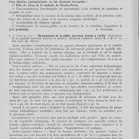 0220 - Page 208 - Analyses. 20q. — Syphilis nerveuse. J. Moorb et A. Woods. — The pathology and pathogenesis of syphilitic primary optic atrophy (Pathologie et pathogénie de l'atrophie syphilitique primitive du nerf optique). American journal of syphilis, janvier 1940 / E. A. Sainz de Aja. — Tratamiento de la sifilis nerviosa precoz y tardia (Traitement de la syphilis nerveuse précoce et tardive). Medicina española, mai 1943