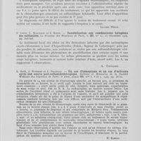 0401 - Page 373 - Analyses. 4h. — Toxicodermies médicamenteuses. J. Decourt et F. Verliac. — Eruptions érythémato-nodulaires et conjonctivites dues au sulfamidothiazol. Paris médical, 1944 / F. Coste, L. Marceron et J. Boyer. — Sensibilisation aux combinaisons halogènes des sulfamides. La semaine des hôpitaux de paris, 1944 / L. Gaté, J. Duverne et J. Pellerat. — Un cas d'hémoptysie et un cas d'urticaire après une anurie post-sulfamidothérapique. Bulletin et mémoires de la société médicale des hôpitaux de Paris, 1944 / M. B. Basil Haigh. — Dermatite due to Sulfaguanidine (Dermatite par Sulfaguanidine). British medical journal, 1946