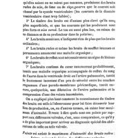 0093 - Page 85 - Mémoires et observations. Janvier 1841. Nouvelles recherches sur les bruits anormaux du coeur. Par le docteur Hope. Des bruits anormaux valvulaires et de leur mécanisme. / Points où existe la maximum d'intensité des bruits valvulaires, suivant la lésion des différentes valvules
