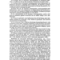 0112 - Page 104 - Revue générale. Pathologie et thérapeutique chirurgicales. Fractures du col du fémur (Sur le diagnostic et la pathologie des) ; par M. Smith. / Rupture du ligament rotulien (Observation de)