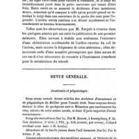 0230 - Page 221 - Mémoires et observations. Février 1841. De l'agglutination de l'orifice externe du col utérin, considérée comme obstacle à l'accouchement. Par le docteur F. H. Naegele. / Revue générale. Anatomie et physiologie