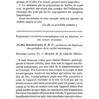 0427 - Page 418 - Mémoires et observations. Avril 1841. Mémoire sur le traitement des affections scrofuleuses par les préparations de feuilles de noyer. Par G. Négrier... (La fin au prochain numéro.) / Recherches anatomico-pathologiques sur la vésicule et les canaux biliaires. Par Max. Durand-Fardel..