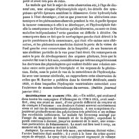 0096 - Page 96 - Revue générale. Pathologie et Thérapeutique médicales. Hydrocéphale chronique avec tumeur de la base du cerveau (Observ. de). - Antécédents / Oblitération de l'aorte (Obs. de)