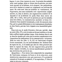 0216 - Page 216 - Mémoires et observations. Juin 1841. Mémoire sur les anévrysmes variqueux spontanés de l'aorte péricardique. Par le docteur Thurnam. Histoire de la maladie. / Symptômes