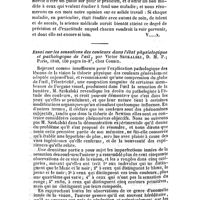 0410 - Page 406 - Bibliographie. Traité pratique de la pneumonie aux différents âges et dans ses rapports avec les autres maladies aiguës et chroniques ; par M. A. Grisolle. Paris, 1841, 1 vol. in-8°, chez Baillière / Essai sur les sensations des couleurs dans l'état physiologique et pathologique de l'oeil, par Victor Szokalski... Paris, 1840, 160 pages in-8°, chez Cousin